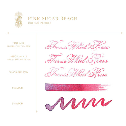 Ferris Wheel Press Fountain Pen Ink - Pink Sugar Beach