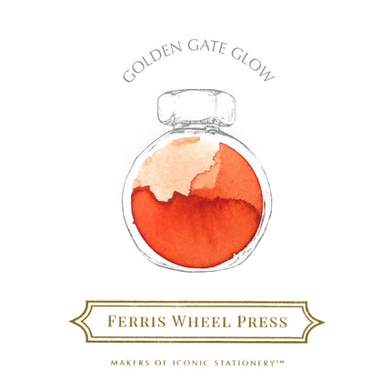 Ferris Wheel Press Fountain Pen Ink - Golden Gate Glow