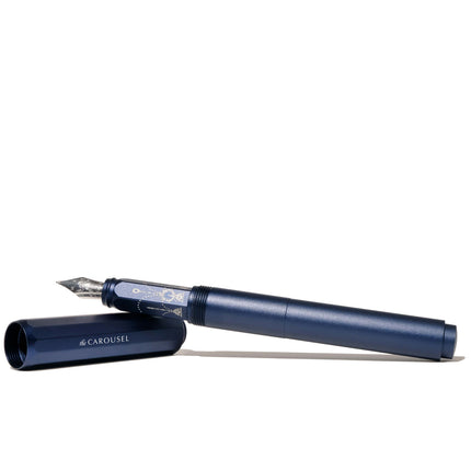 Ferris Wheel Press Aluminium Carousel Fountain Pen - Glistening Glass