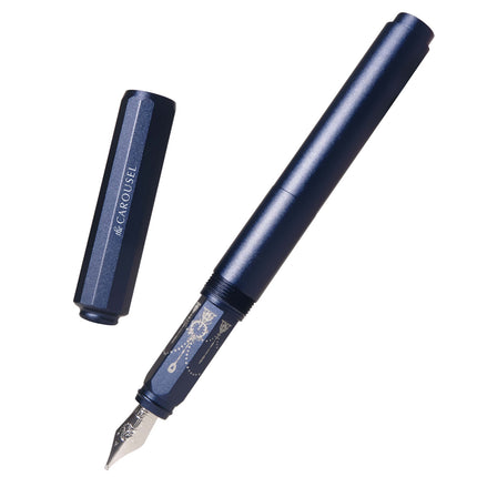 Ferris Wheel Press Aluminium Carousel Fountain Pen - Glistening Glass