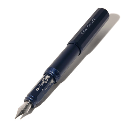 Ferris Wheel Press Aluminium Carousel Fountain Pen - Glistening Glass