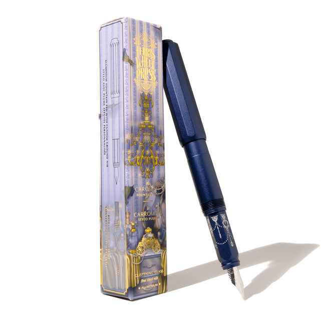 Ferris Wheel Press Aluminium Carousel Fountain Pen - Glistening Glass