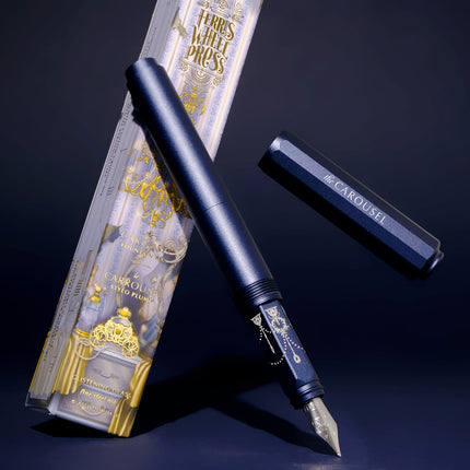 Ferris Wheel Press Aluminium Carousel Fountain Pen - Glistening Glass