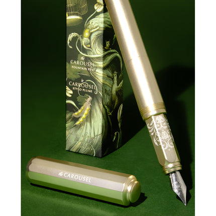 Ferris Wheel Press Aluminium Carousel Fountain Pen - Brilliant Beanstalk