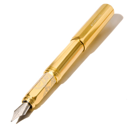 Ferris Wheel Press Aluminium Carousel Fountain Pen - Plaited Gold Tress