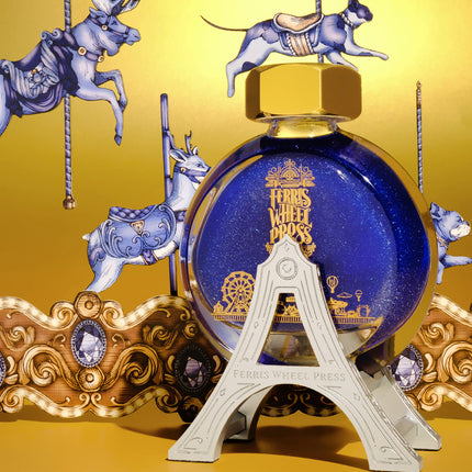 Ferris Wheel Press 38ml Ink Carriage Stand - Blue Legacy Edition