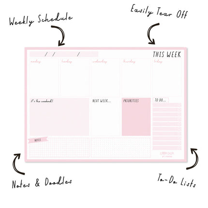 Pukka Carpe Diem - Weekly Planner Pad - A4