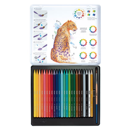 Milan Water Soluble Pencils Wood Free - Set of 24