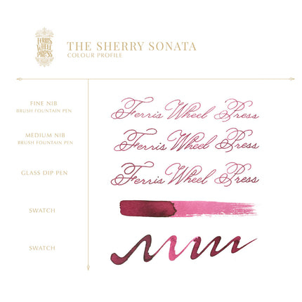 Ferris Wheel Press Fountain Pen Ink - The Sherry Sonata