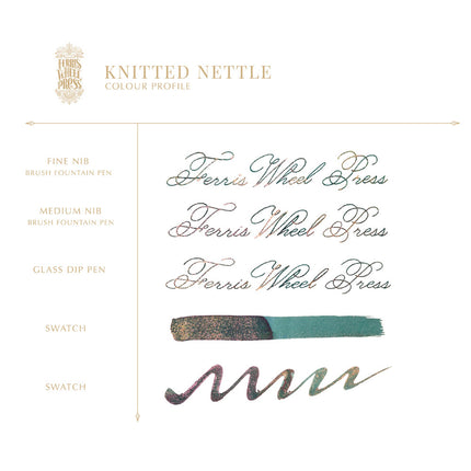Ferris Wheel Press Fountain Pen Ink Ferritales - Knittled Nettle