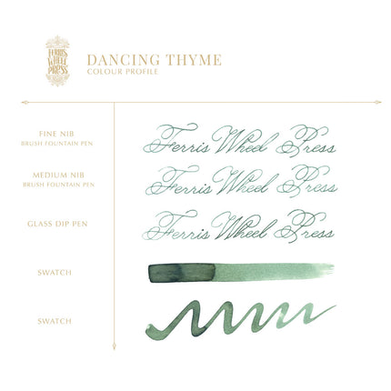 Ferris Wheel Press Fountain Pen Ink - Dancing Thyme