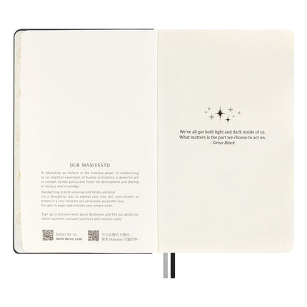 Moleskine Harry Potter Lumos Notebook & Kaweco Rollerball Pen Set