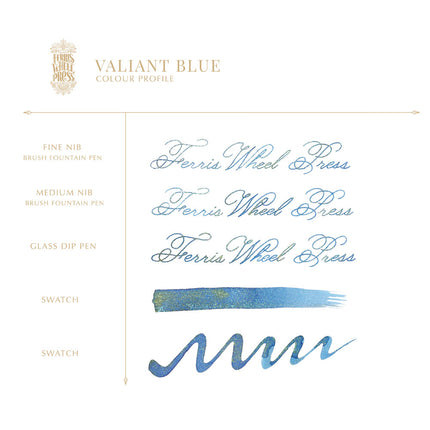 Ferris Wheel Press Fountain Pen Ink Ferritales - Valiant Blue