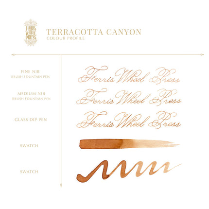 Ferris Wheel Press Fountain Pen Ink - Terracotta Canyon
