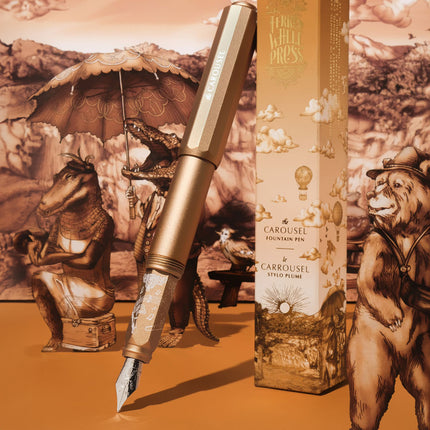 Ferris Wheel Press Aluminium Carousel Fountain Pen - Terracotta Canyon