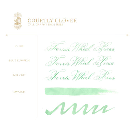 Ferris Wheel Press Calligraphy Ink - Courtley Clover 28ml