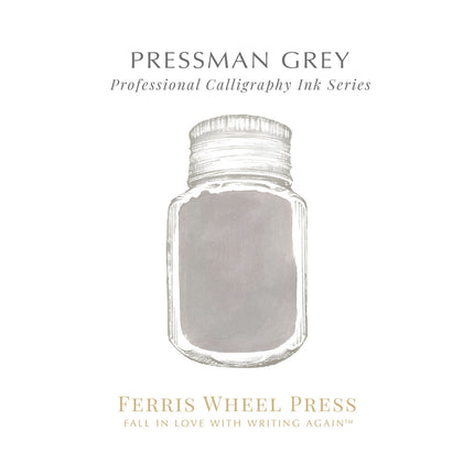 Ferris Wheel Press Calligraphy Ink - Pressman Grey 28ml