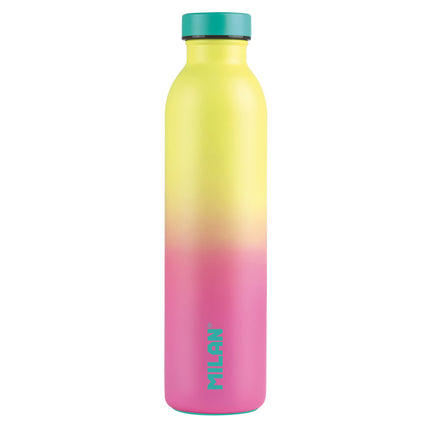 Milan Stainless Steel Isothermal Bottle - 590ml - Sunset Series - Pink