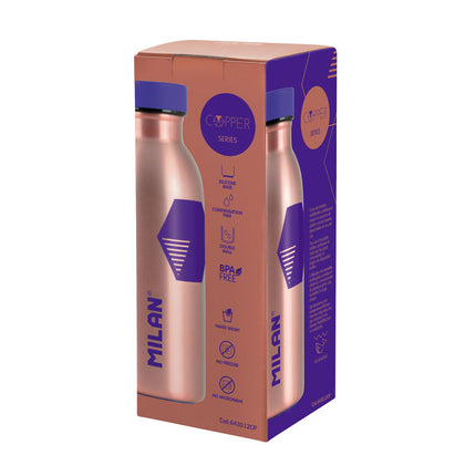 Milan Stainless Steel Isothermal Bottle - 350ml - Copper Series - Lilac