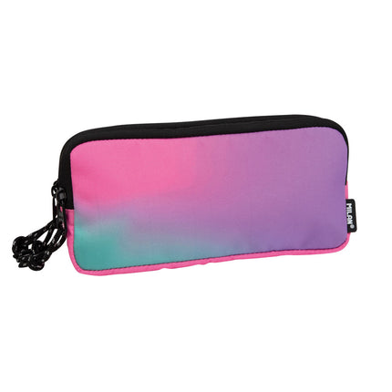 Milan Pencil Case - Rectangular 3 Zip - Sunset Series