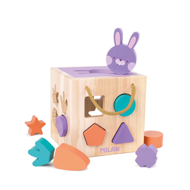 Milan Wooden Educational Toy - Rabbit Cube