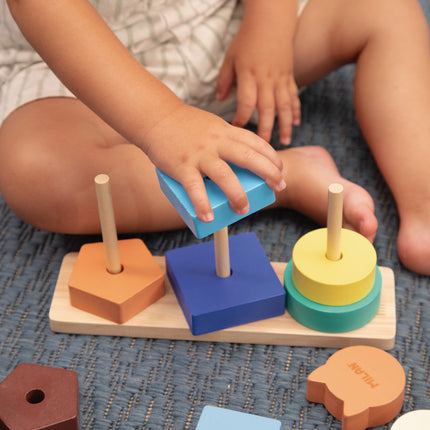 Milan Wooden Educational Toy - Animal Towers