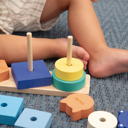 Milan Wooden Educational Toy - Animal Towers