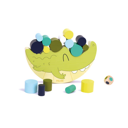 Milan Wooden Educational Toy - Coco Balance Crocodile