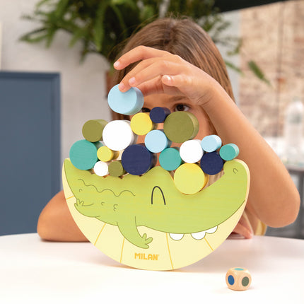 Milan Wooden Educational Toy - Coco Balance Crocodile