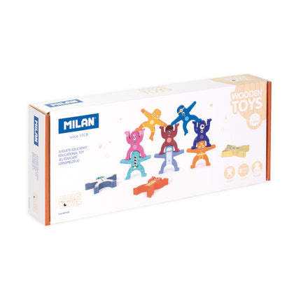 Milan Wooden Educational Toy - Aliens Tower