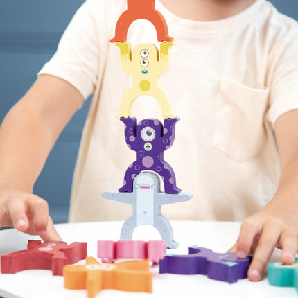 Milan Wooden Educational Toy - Aliens Tower