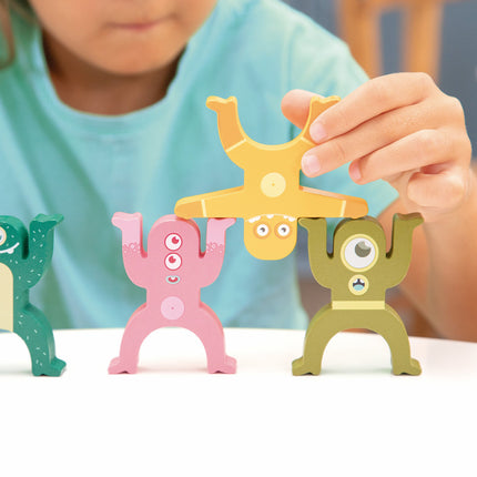 Milan Wooden Educational Toy - Aliens Tower