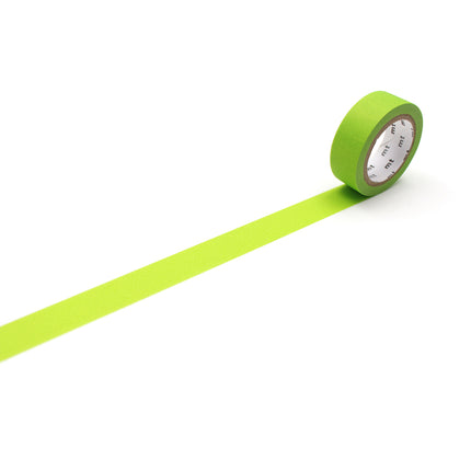 MT Washi Tape 15mm x 7m - Matte Yellow-Green