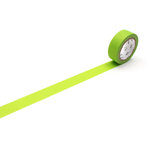 MT Washi Tape 15mm x 7m - Matte Yellow-Green