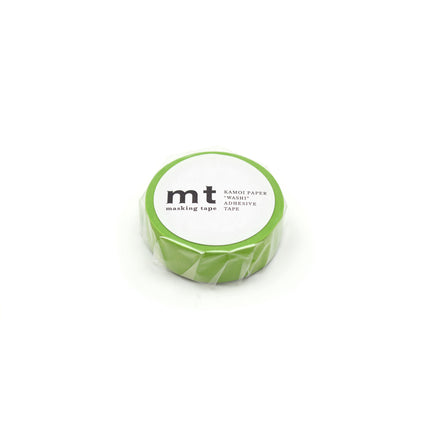 MT Washi Tape 15mm x 7m - Matte Yellow-Green