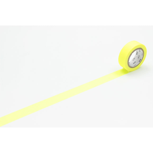 MT Washi Tape 15mm x 7m - Shocking Yellow