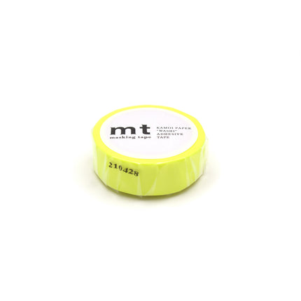 MT Washi Tape 15mm x 7m - Shocking Yellow