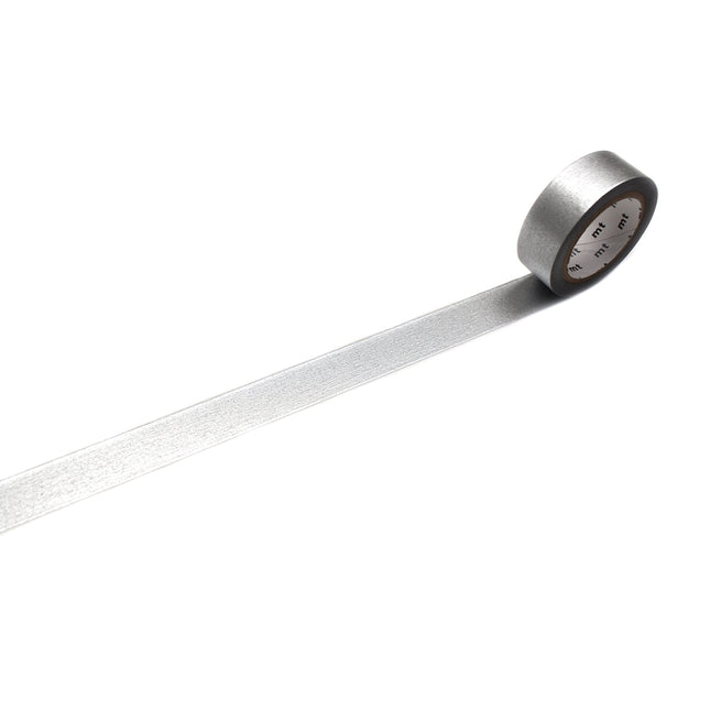 MT Washi Tape 15mm x 7m - High Brightness Silver