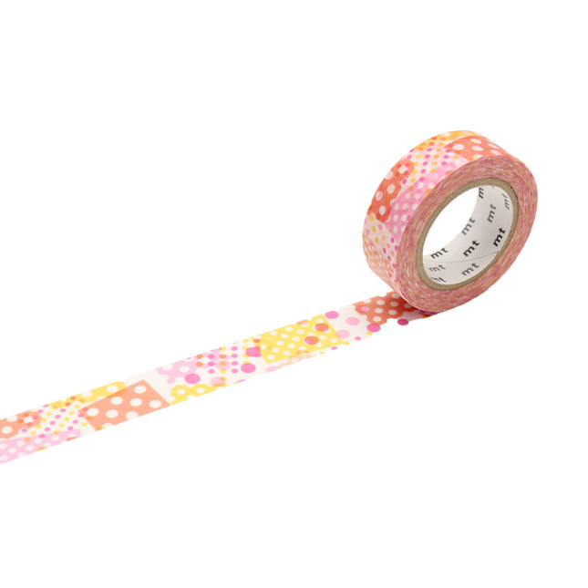MT Washi Tape 15mm x 7m - Negapori Dot Pink