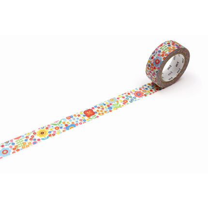 MT Washi Tape 15mm x 7m - EX Mini Flower Garden