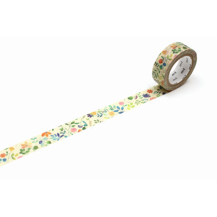 MT Washi Tape 15mm x 7m - EX Watercolor Flower
