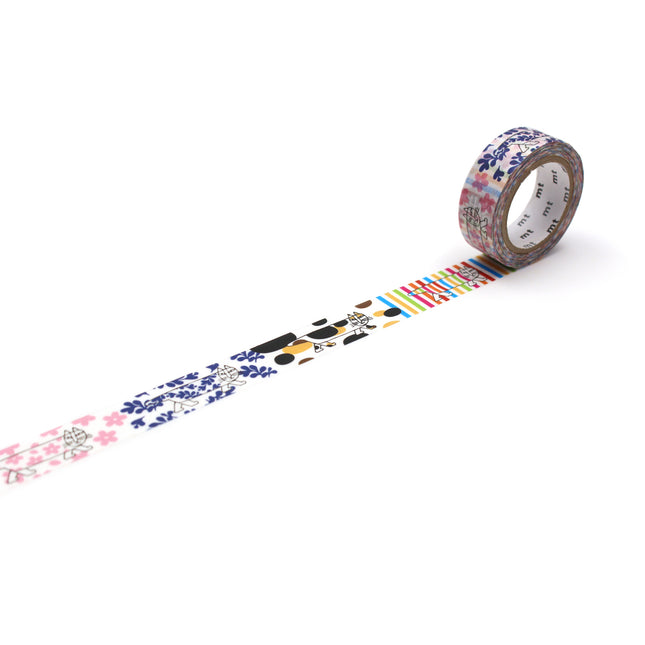 MT Washi Tape 15mm x 7m - Lisa Larson Mikey Pattern