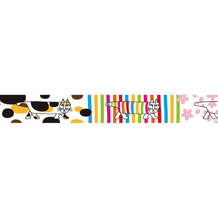 MT Washi Tape 15mm x 7m - Lisa Larson Mikey Pattern