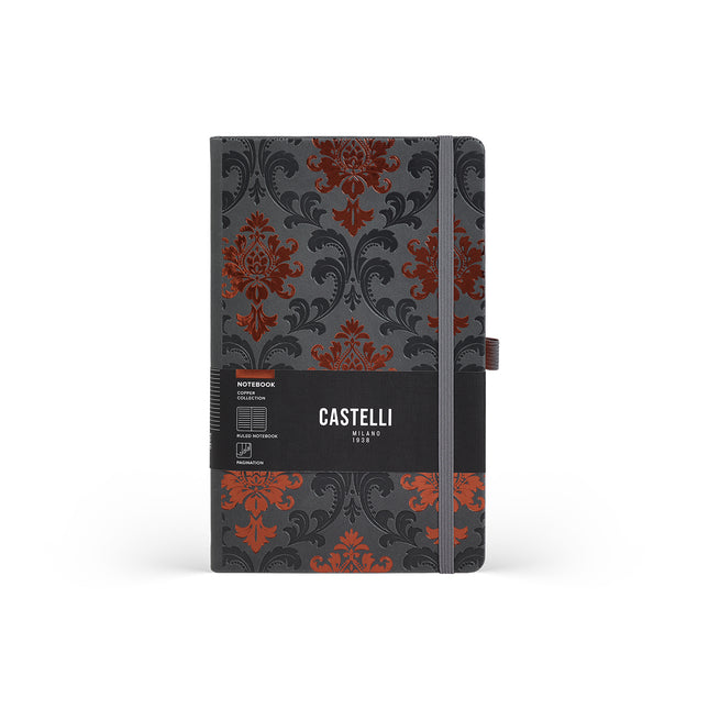 Castelli Copper Pocket Notebook Copper - Baroque - Ruled