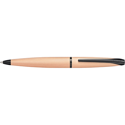 Cross ATX - Etched Diamond Pattern Rose Gold - Ballpoint Pen
