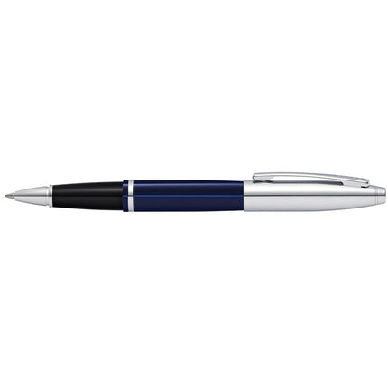 Cross Calais - Chrome and Blue Lacquer - Rollerball Pen