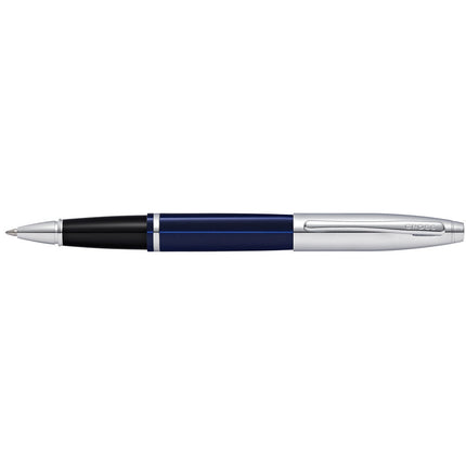 Cross Calais - Chrome and Blue Lacquer - Rollerball Pen