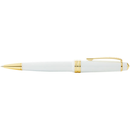 Cross Bailey Light - Polished White Resin and Gold Tone - Ballpoint Pen