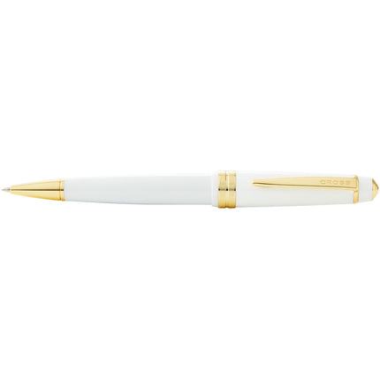 Cross Bailey Light - Polished White Resin and Gold Tone - Ballpoint Pen