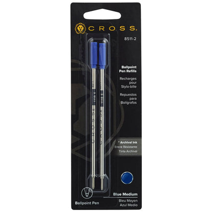 Cross 8511 Refill Ballpoint - Blue Medium - 2 Pack